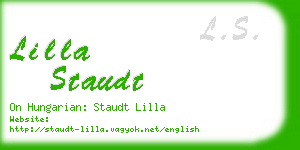 lilla staudt business card